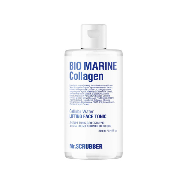 Лифтинг тоник для лица Mr.Scrubber Bio Marine Collagen с коллагеном и клеточной водой 250 мл, фото 1 Лифтинг тоник для лица Mr.Scrubber Bio Marine Collagen с коллагеном и клеточной водой 250 мл, фото 1